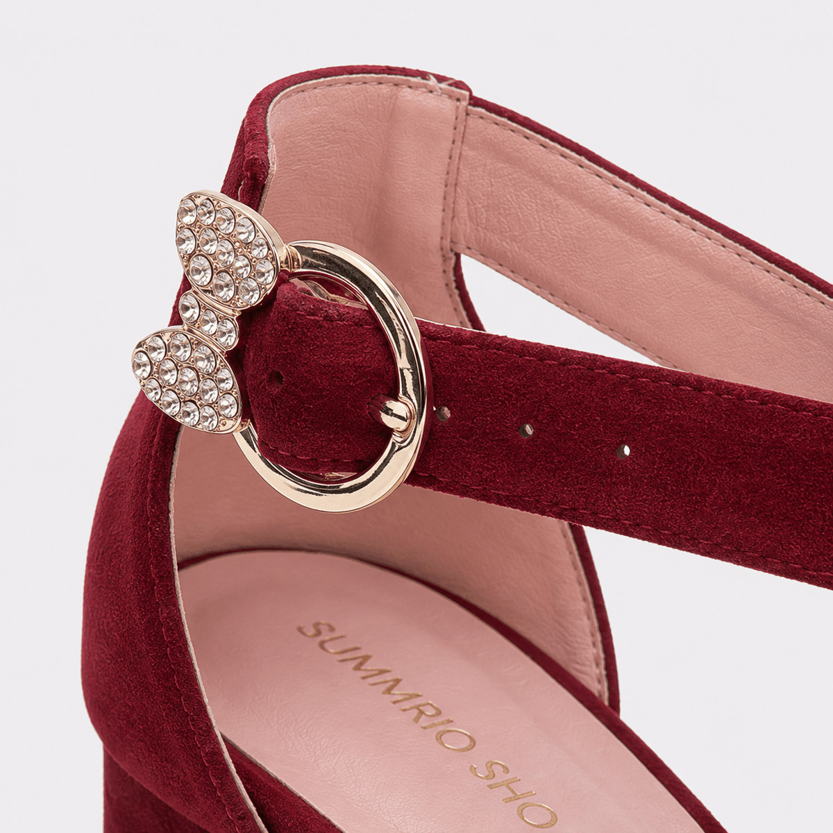 Ruby Patent T-Strap Heels in Ruby Red - view 6