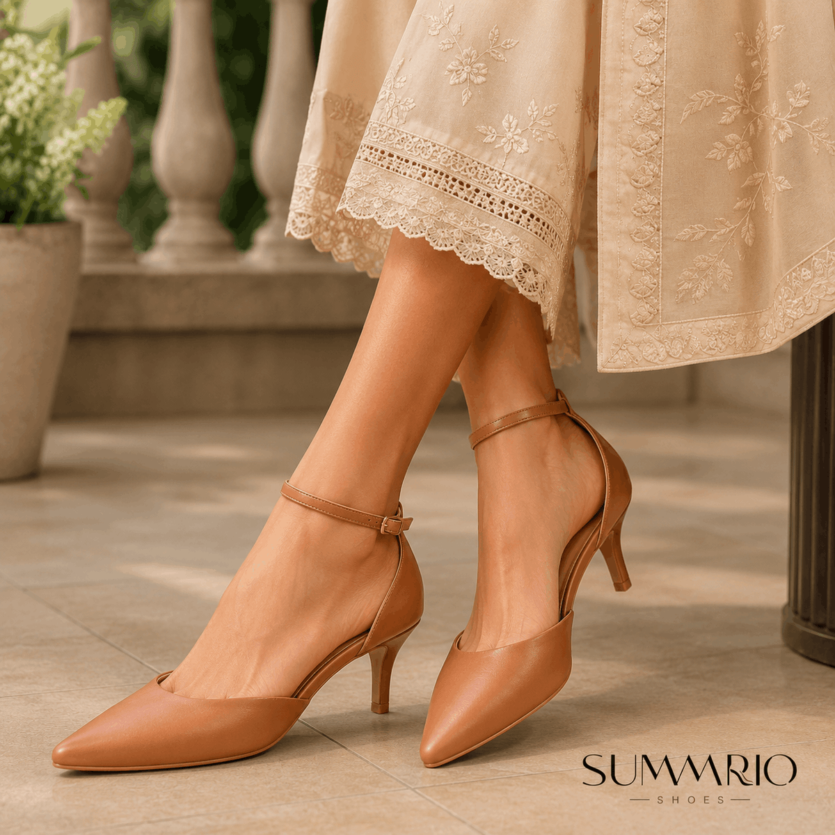 Amber Slingback Block Heels