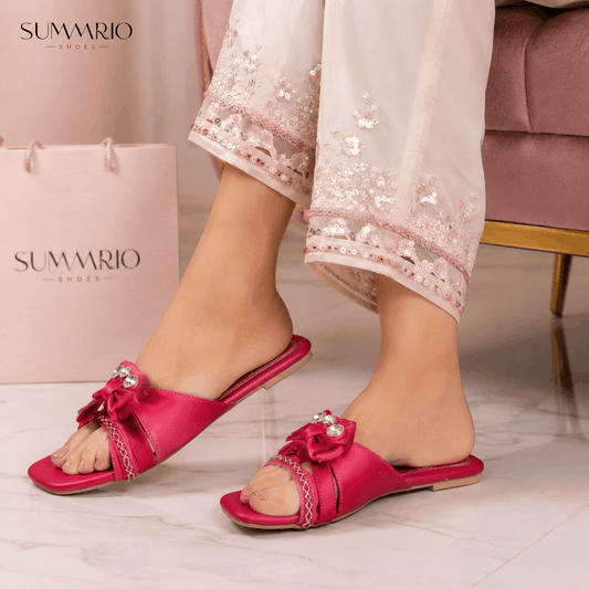 Fuchsia Knot Slides