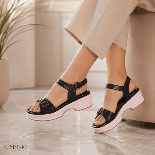 Noir Gloss Penny Loafers
