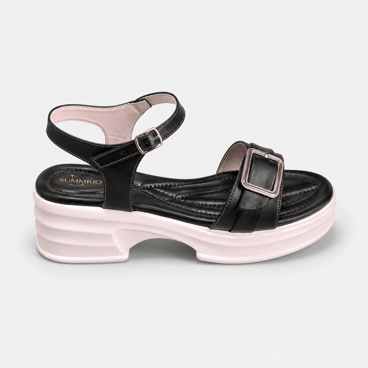 Noir Gloss Penny Loafers in Black - view 2