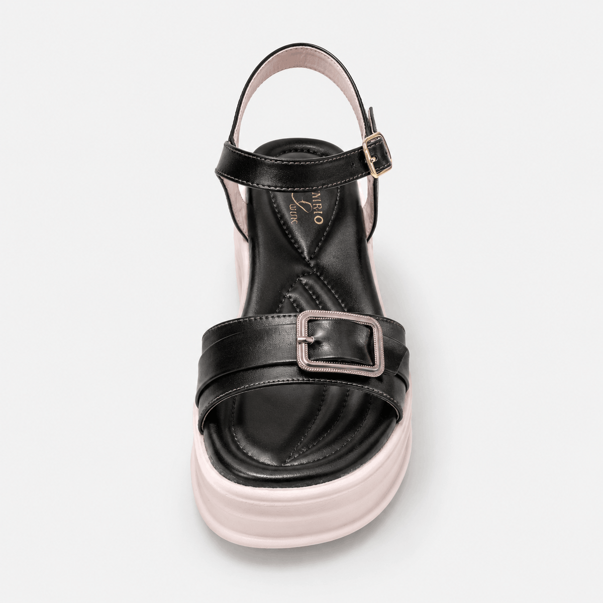 Noir Gloss Penny Loafers in Black - view 3