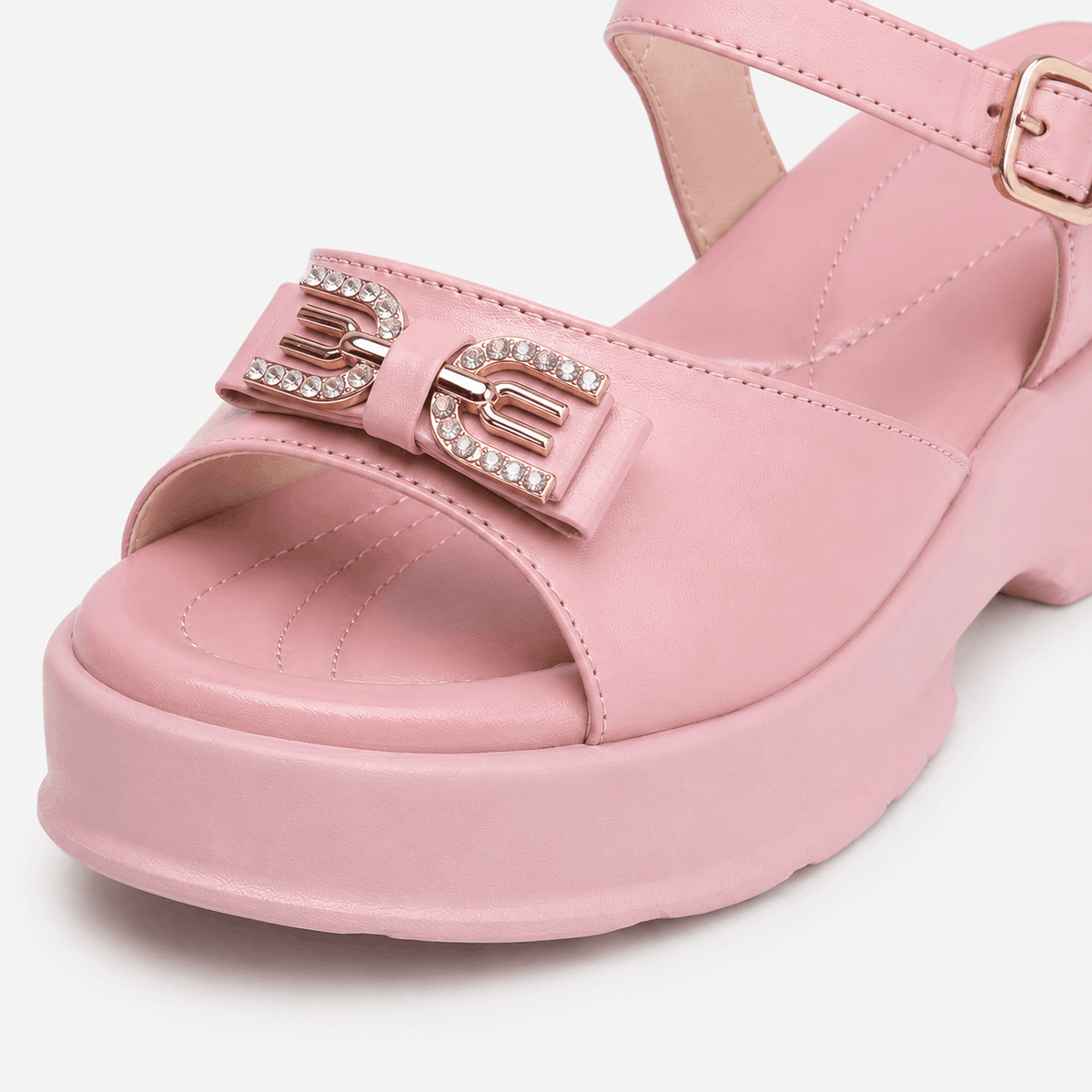 Rose Double-Strap Slides in Rose Pink - view 5