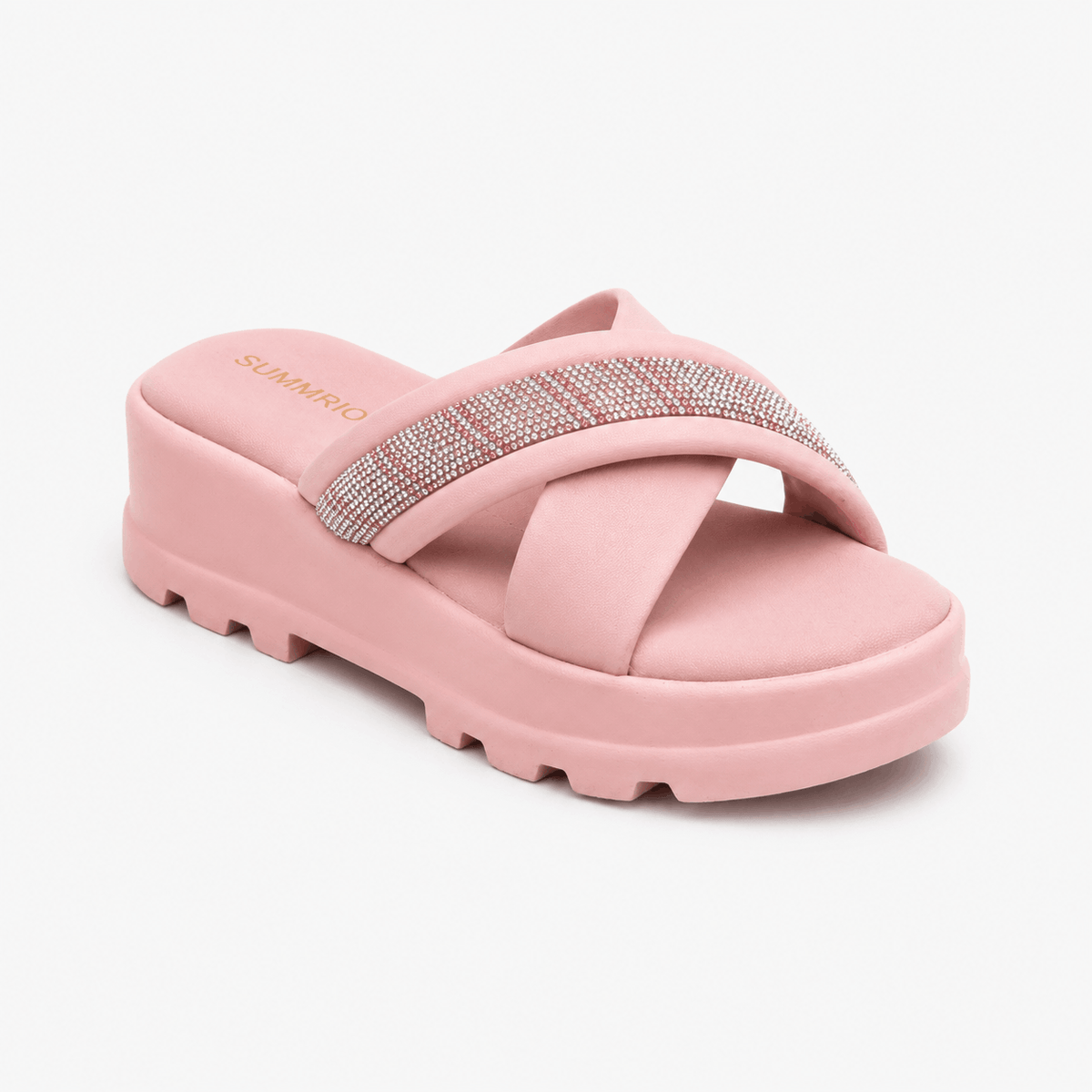 Pink Cushion Slides in Soft Pink - view 1