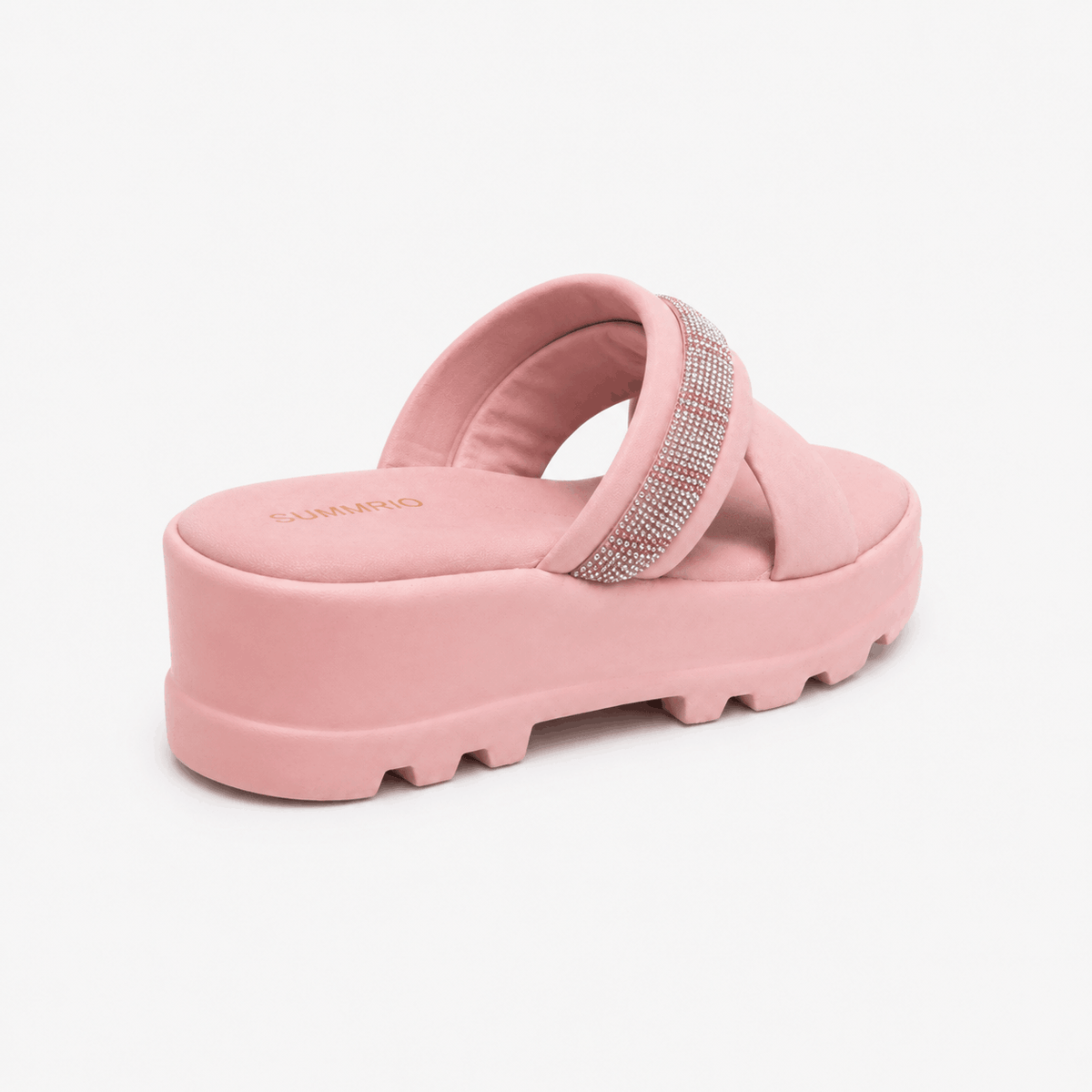 Pink Cushion Slides in Soft Pink - view 4
