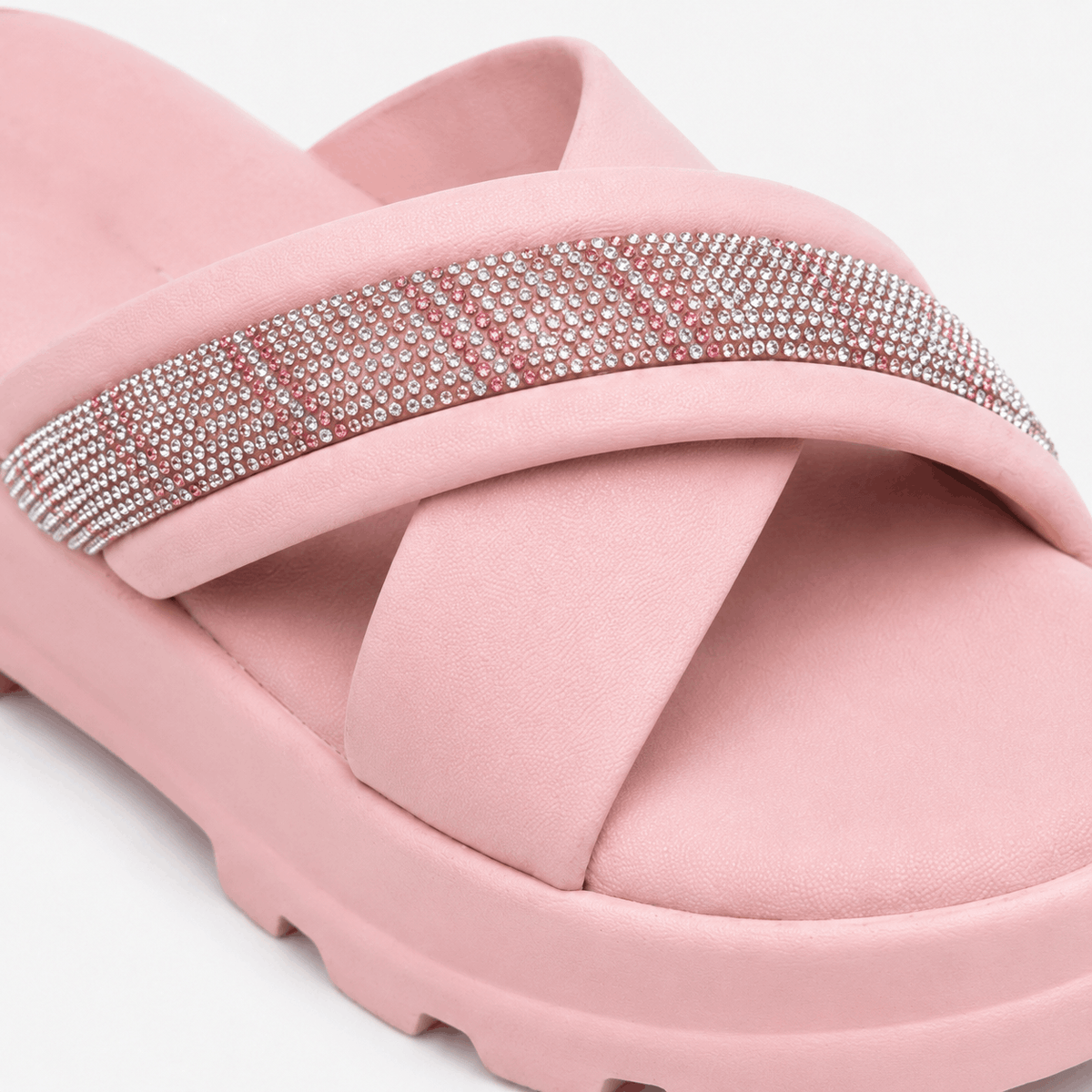 Pink Cushion Slides in Soft Pink - view 6