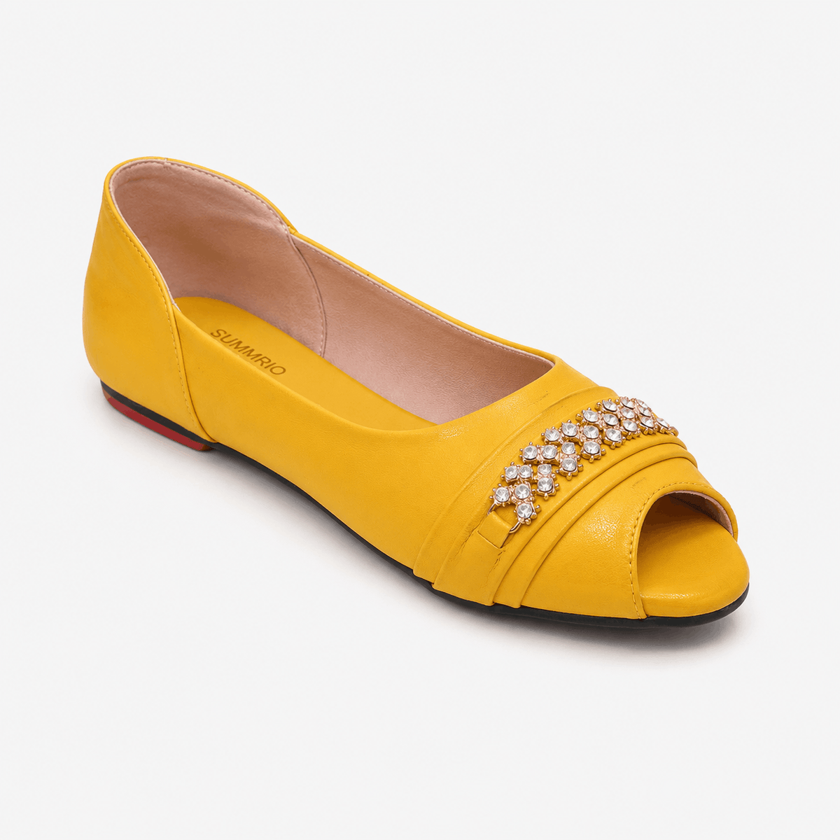 Saffron Everyday Ballet Flats in Mustard Yellow - view 1