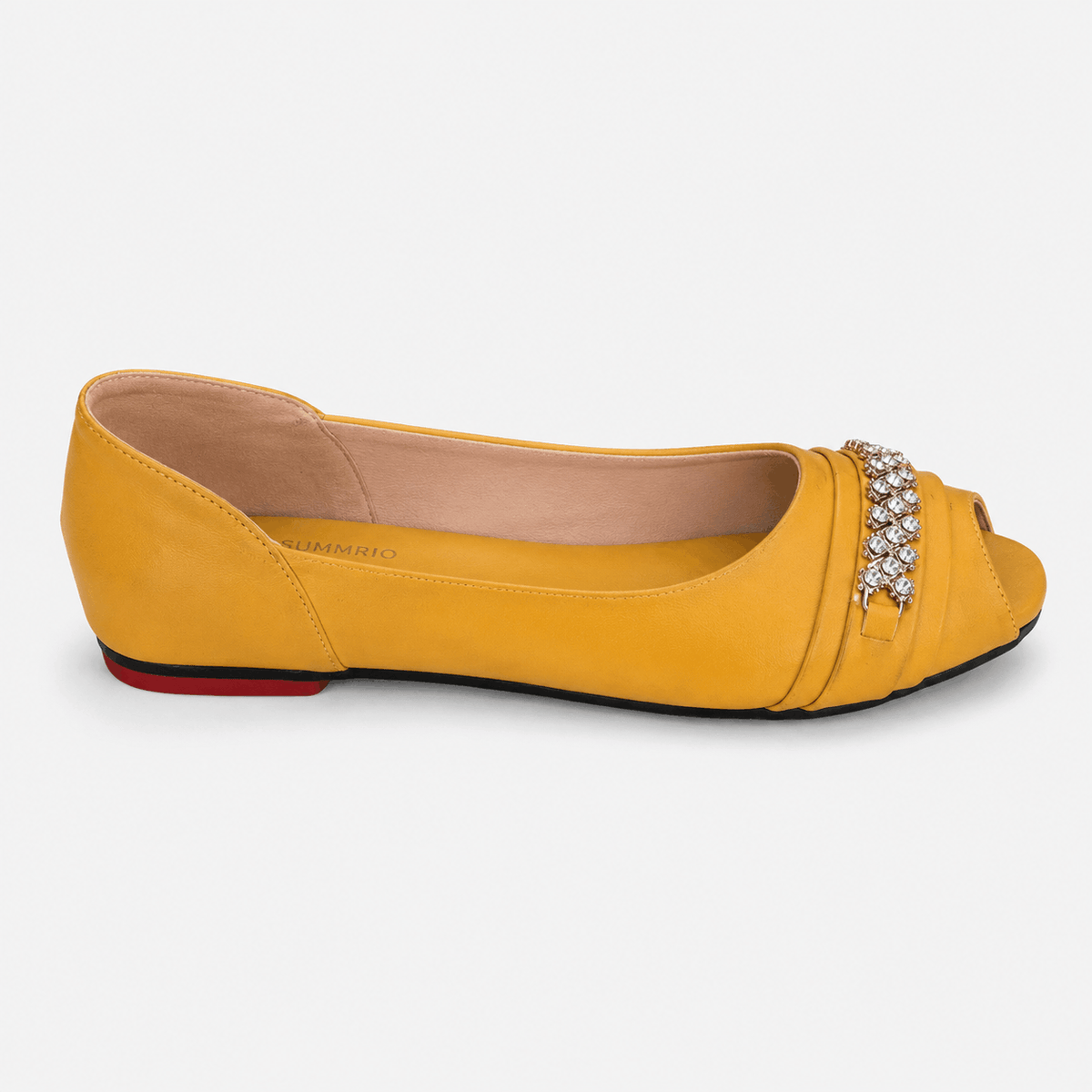 Saffron Everyday Ballet Flats in Mustard Yellow - view 2
