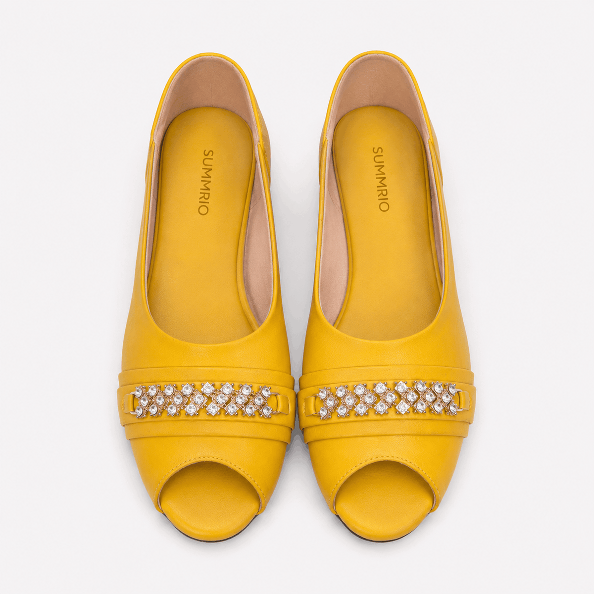 Saffron Everyday Ballet Flats in Mustard Yellow - view 3