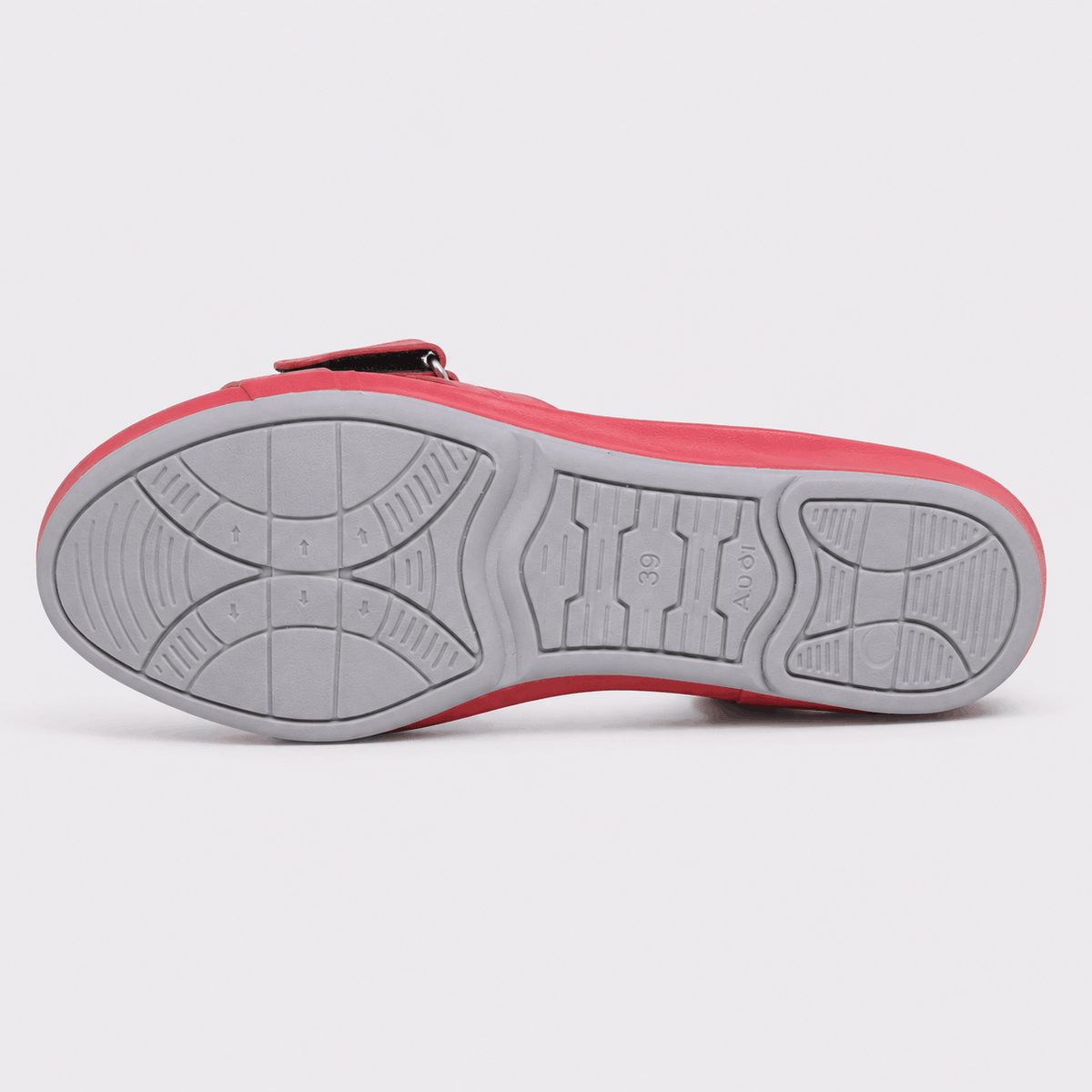Fuchsia Crossover Sandals in Fuchsia Pink - view 6
