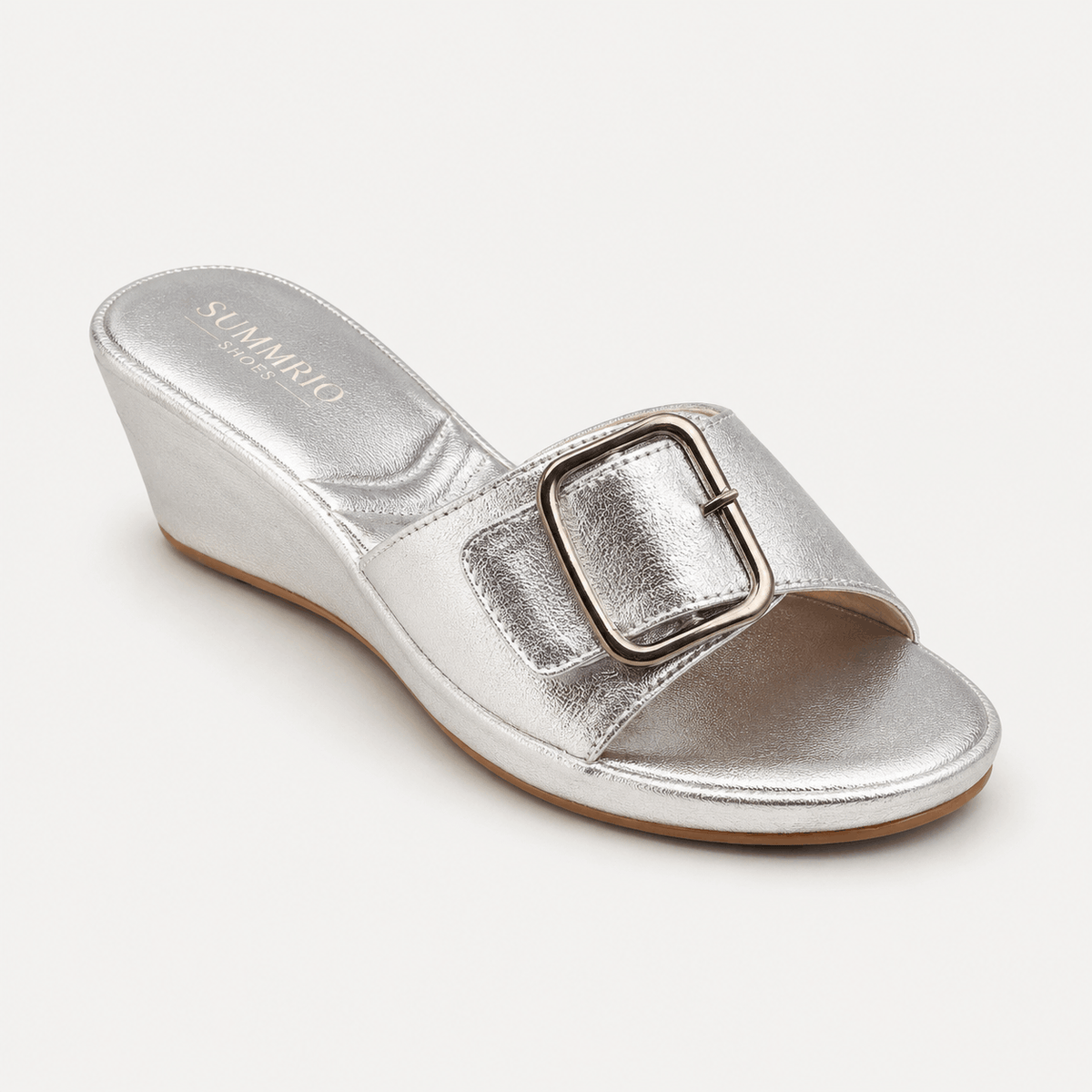 Pewter Mirror Strap Slides in Pewter Grey - view 1