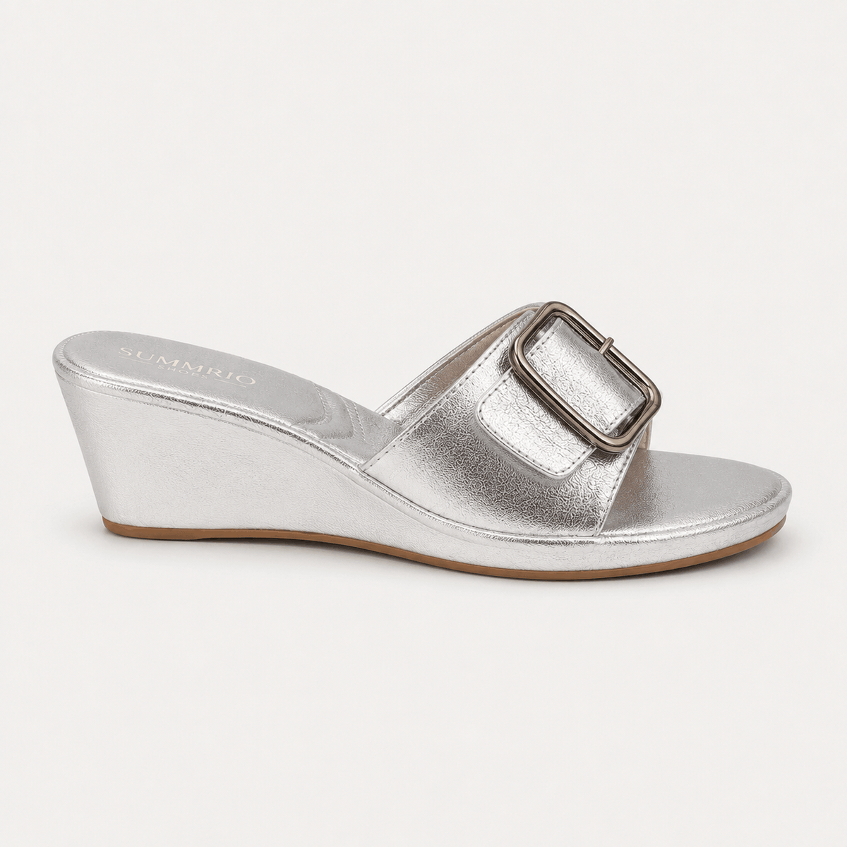 Pewter Mirror Strap Slides in Pewter Grey - view 5