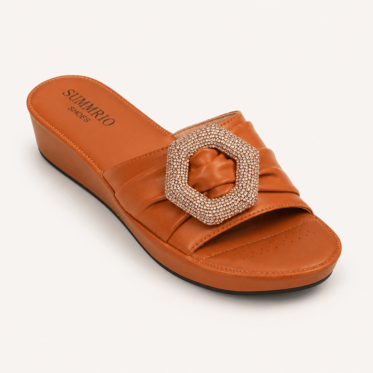 Tangerine Twist Slides in Tangerine Orange - view 1