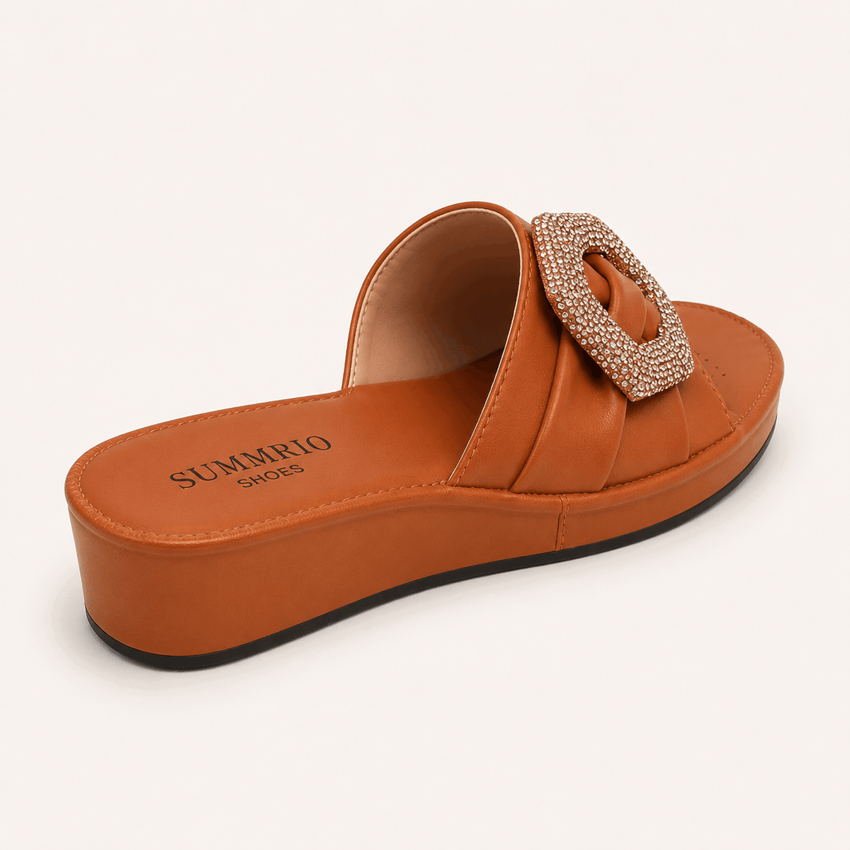 Tangerine Twist Slides in Tangerine Orange - view 2
