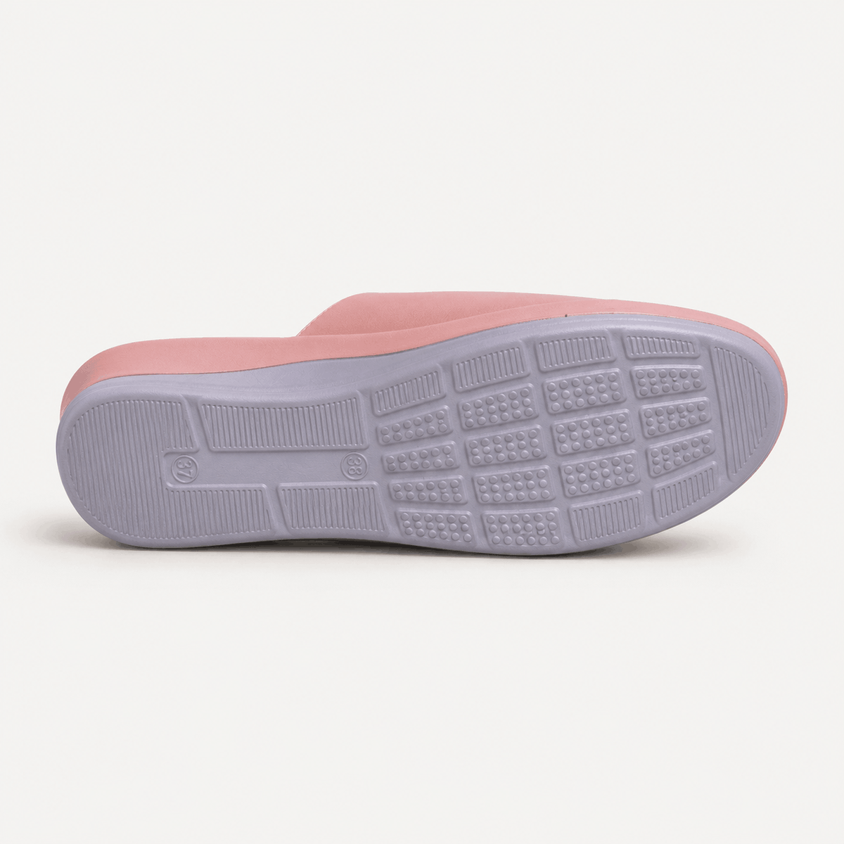 Pink Platform Slides in Powder Pink - view 2