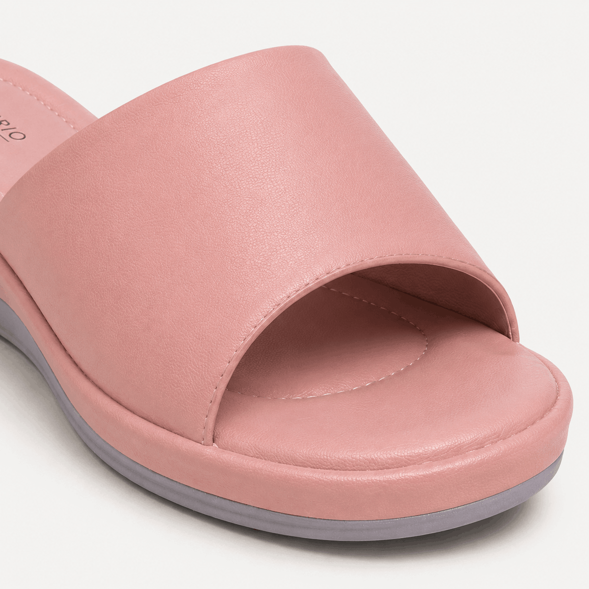 Pink Platform Slides in Powder Pink - view 6