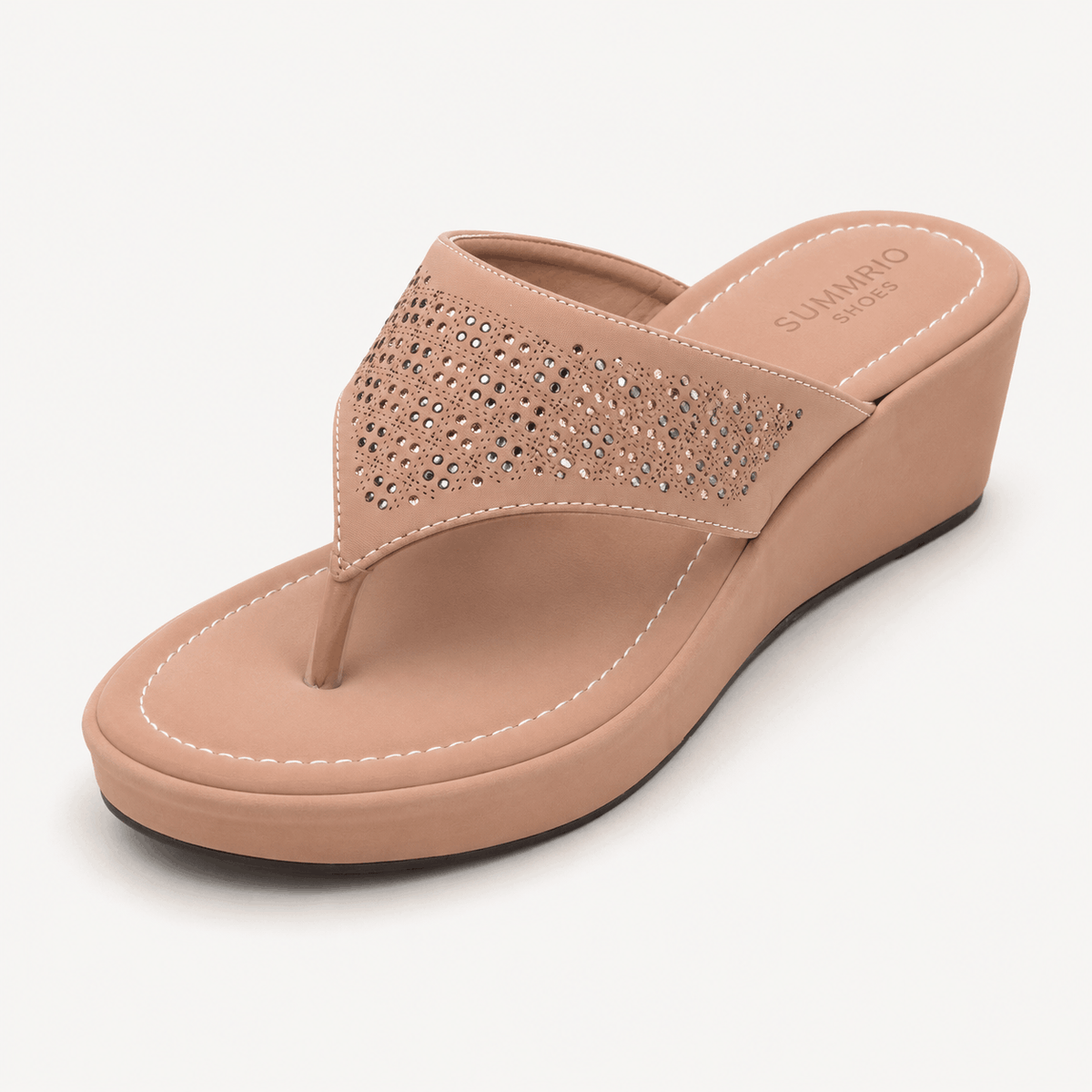 Blush Knot Slides in Blush Pink - view 1
