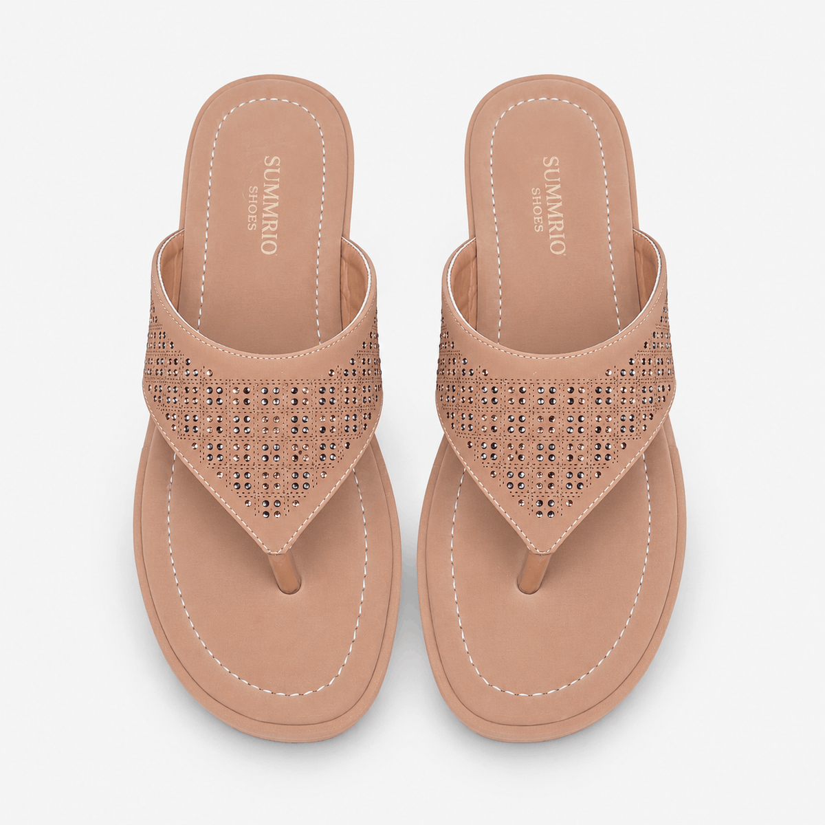 Blush Knot Slides in Blush Pink - view 3