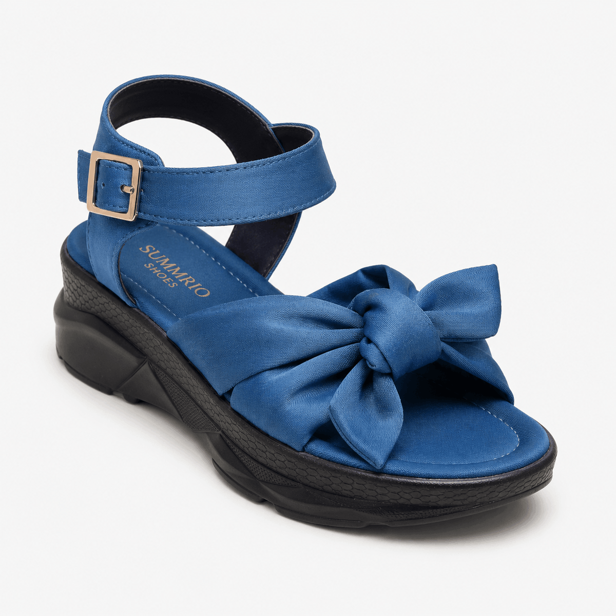 Sky Bow Casual Flats in Sky Blue - view 1