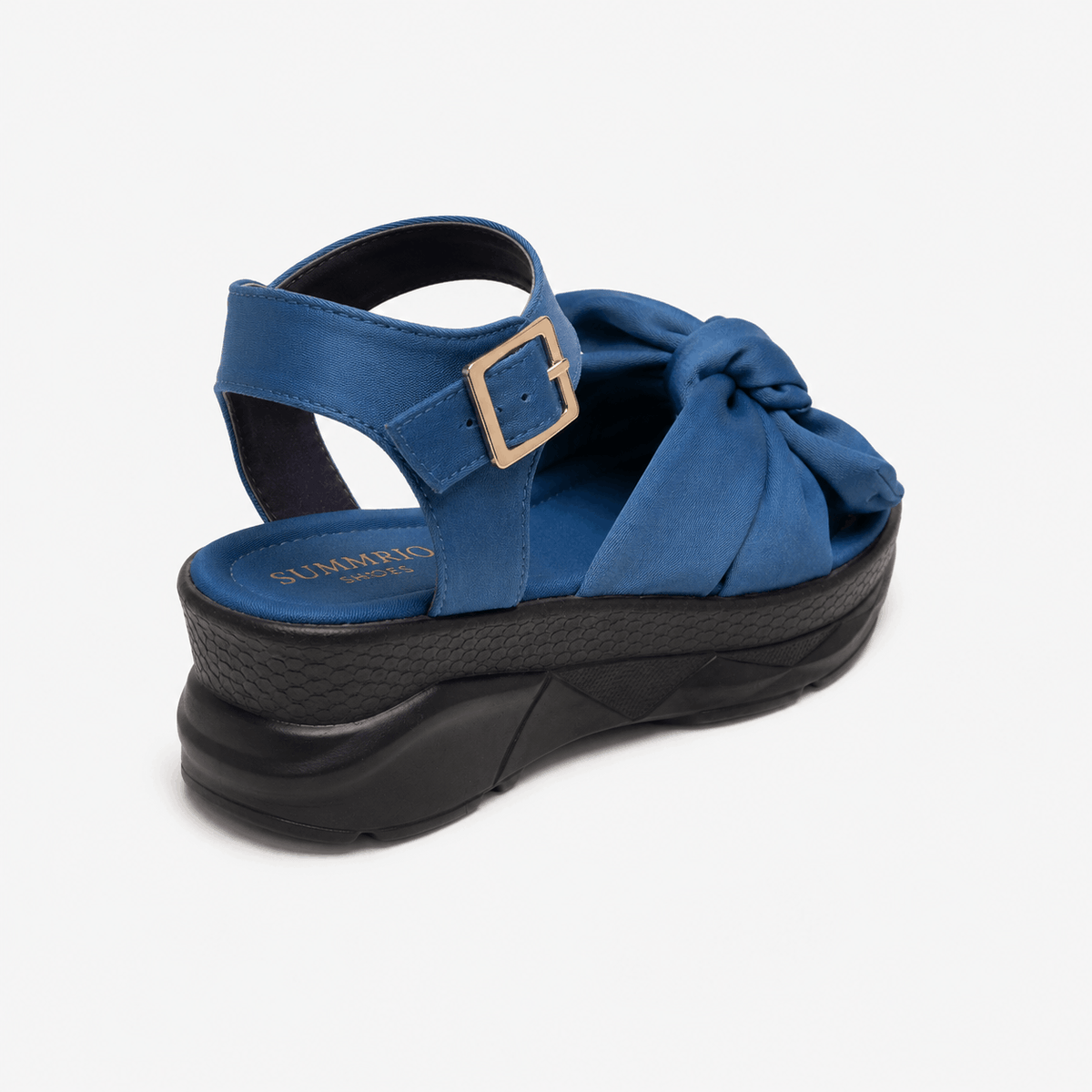 Sky Bow Casual Flats in Sky Blue - view 4