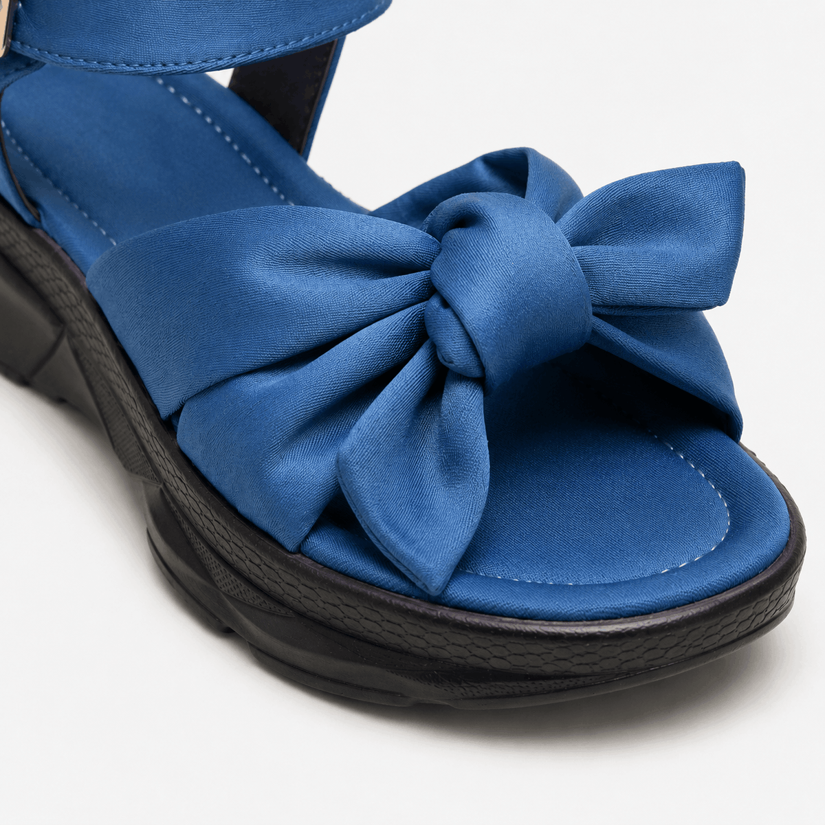 Sky Bow Casual Flats in Sky Blue - view 6