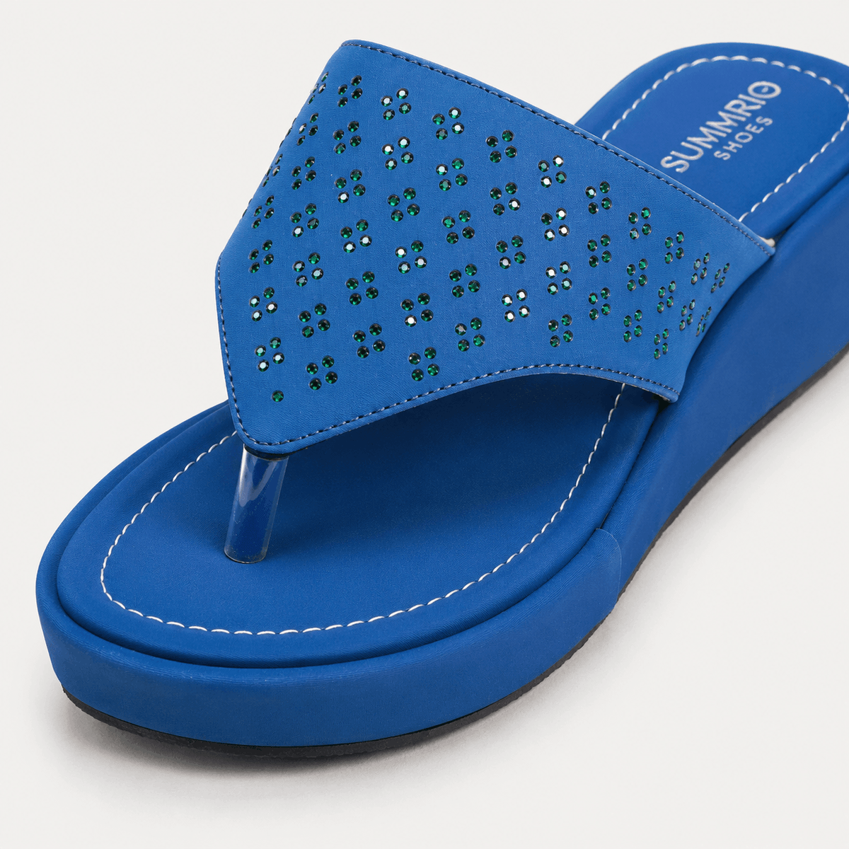 Blue Sport Slides in Blue - view 5
