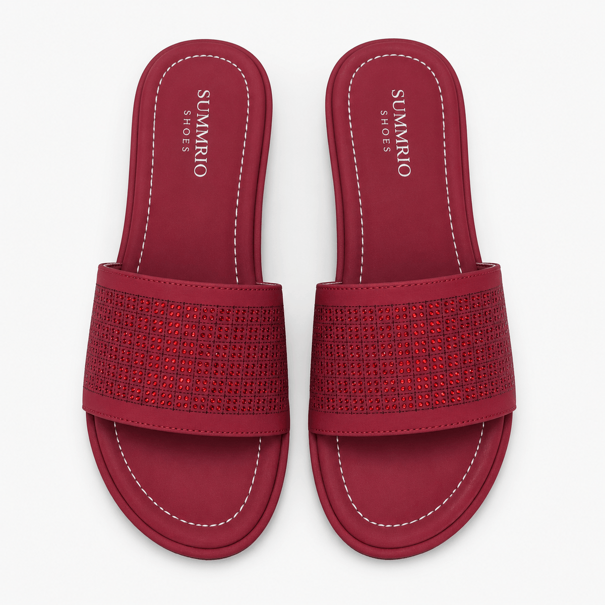 Berry Lounge Slides in Berry Pink - view 1