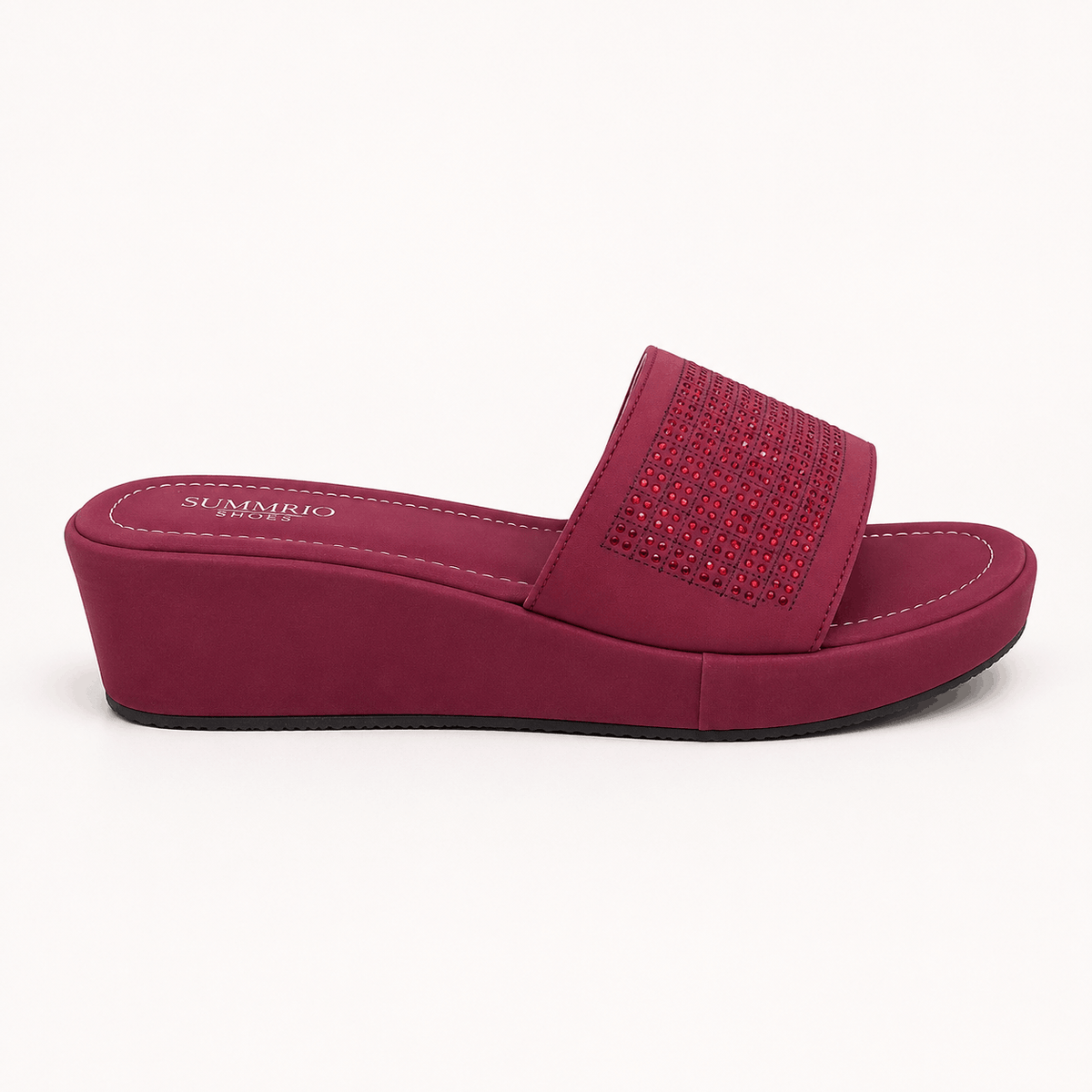 Berry Lounge Slides in Berry Pink - view 2