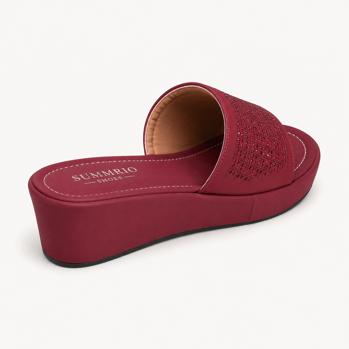 Berry Lounge Slides in Berry Pink - view 3