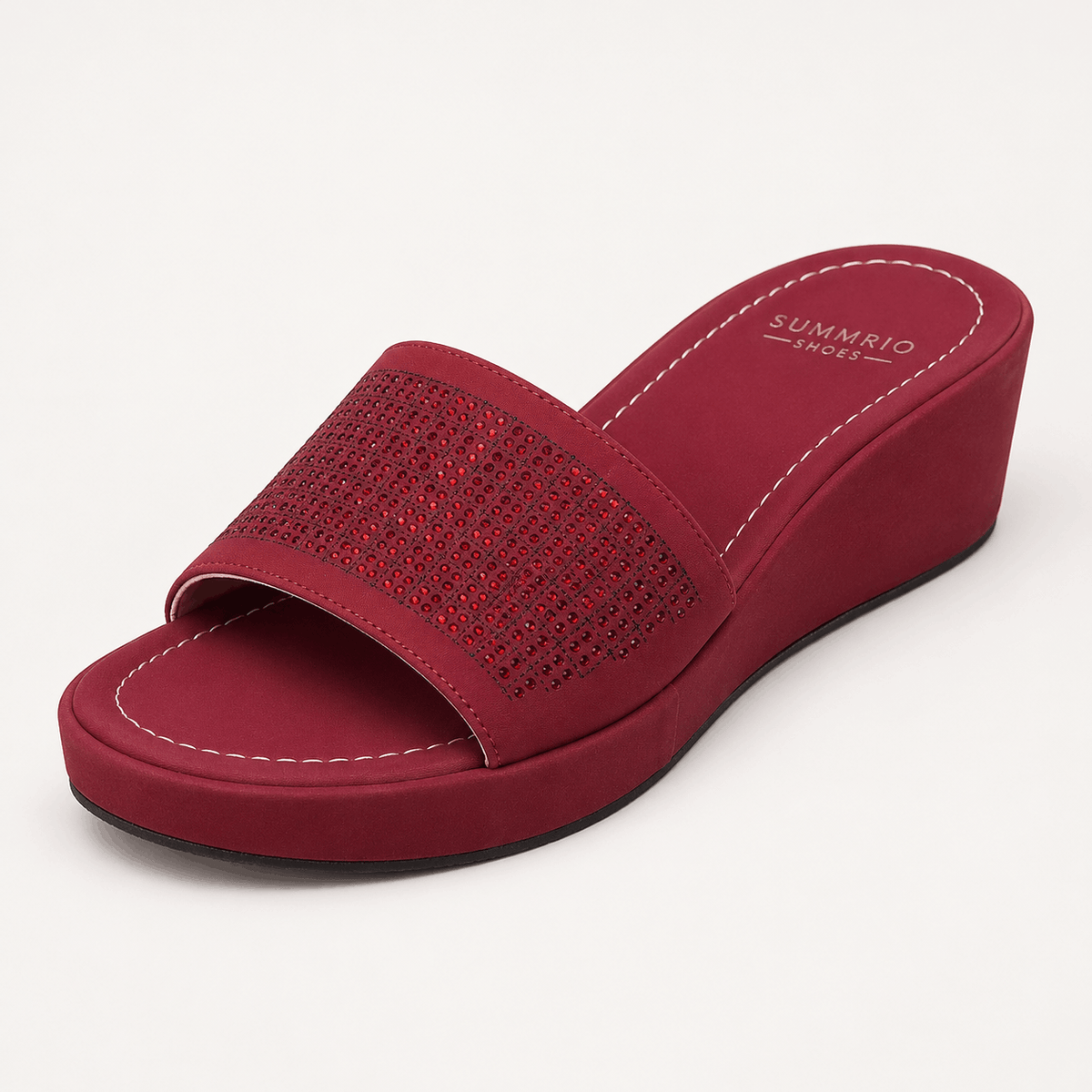 Berry Lounge Slides in Berry Pink - view 4