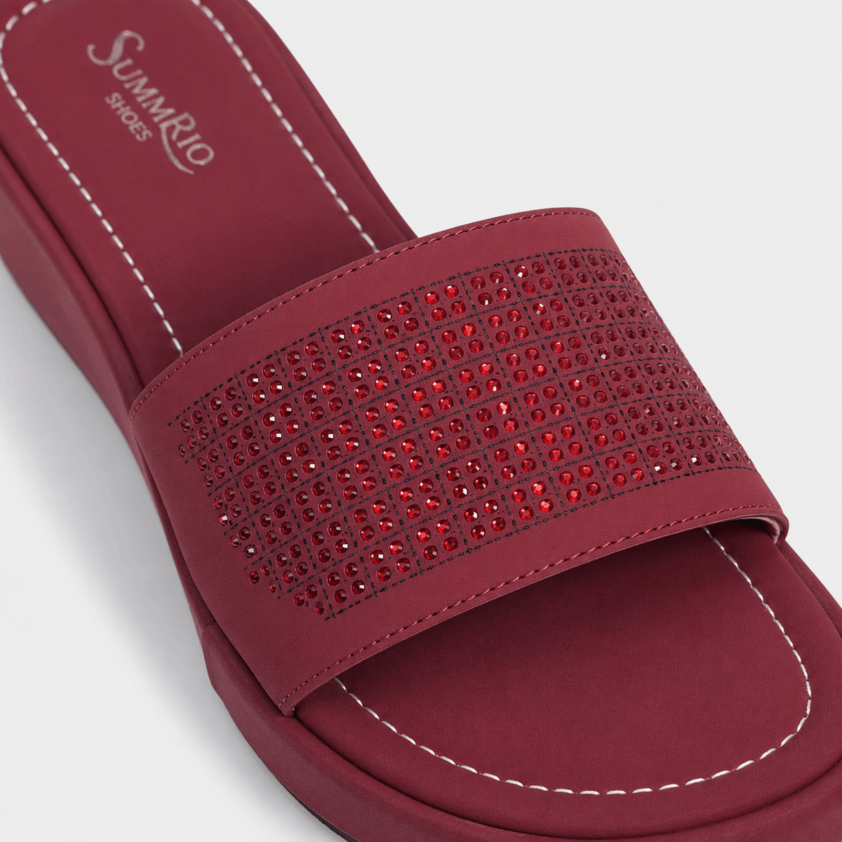 Berry Lounge Slides in Berry Pink - view 6