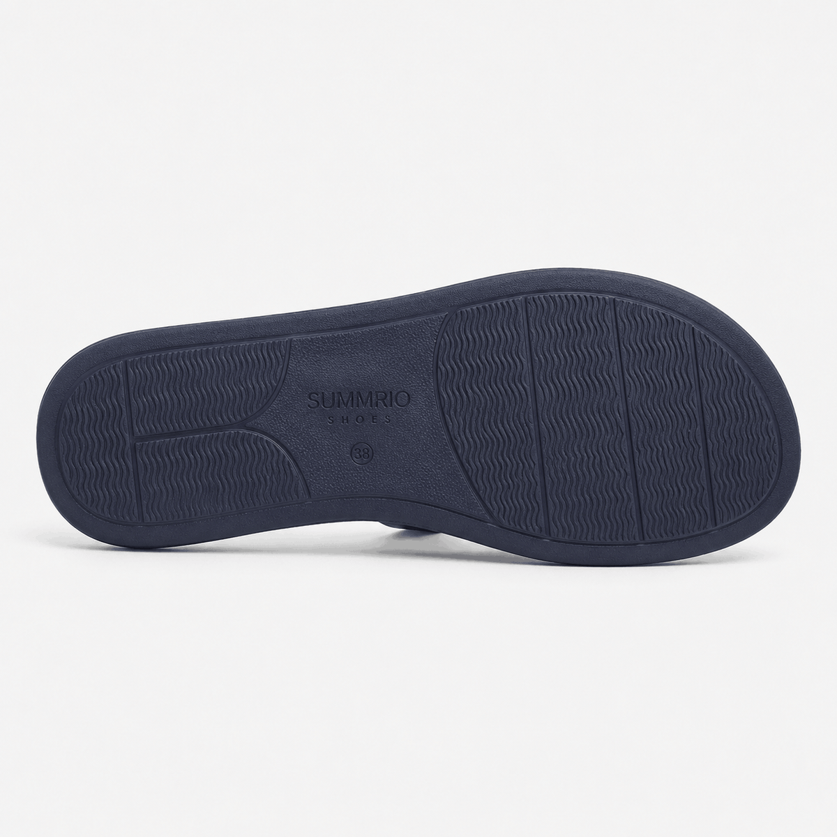 Navy Knot Comfort Slides in Navy Blue - view 2