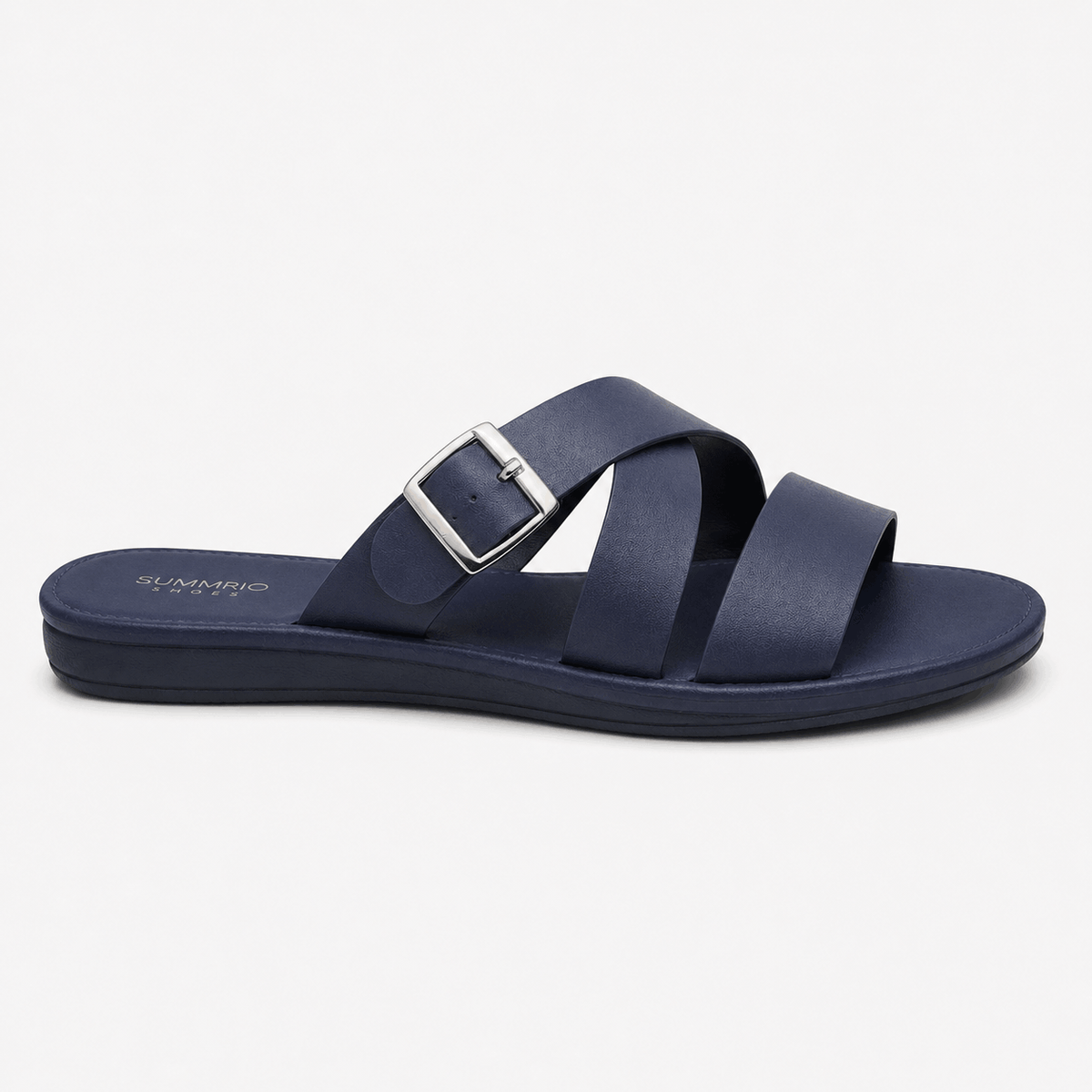 Navy Knot Comfort Slides in Navy Blue - view 5