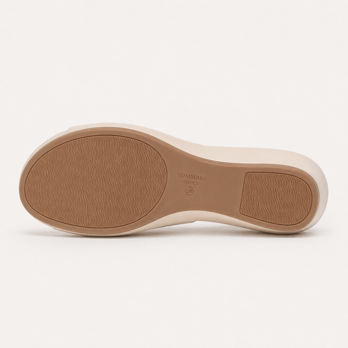 Cream Woven Ballerinas in Cream - view 5