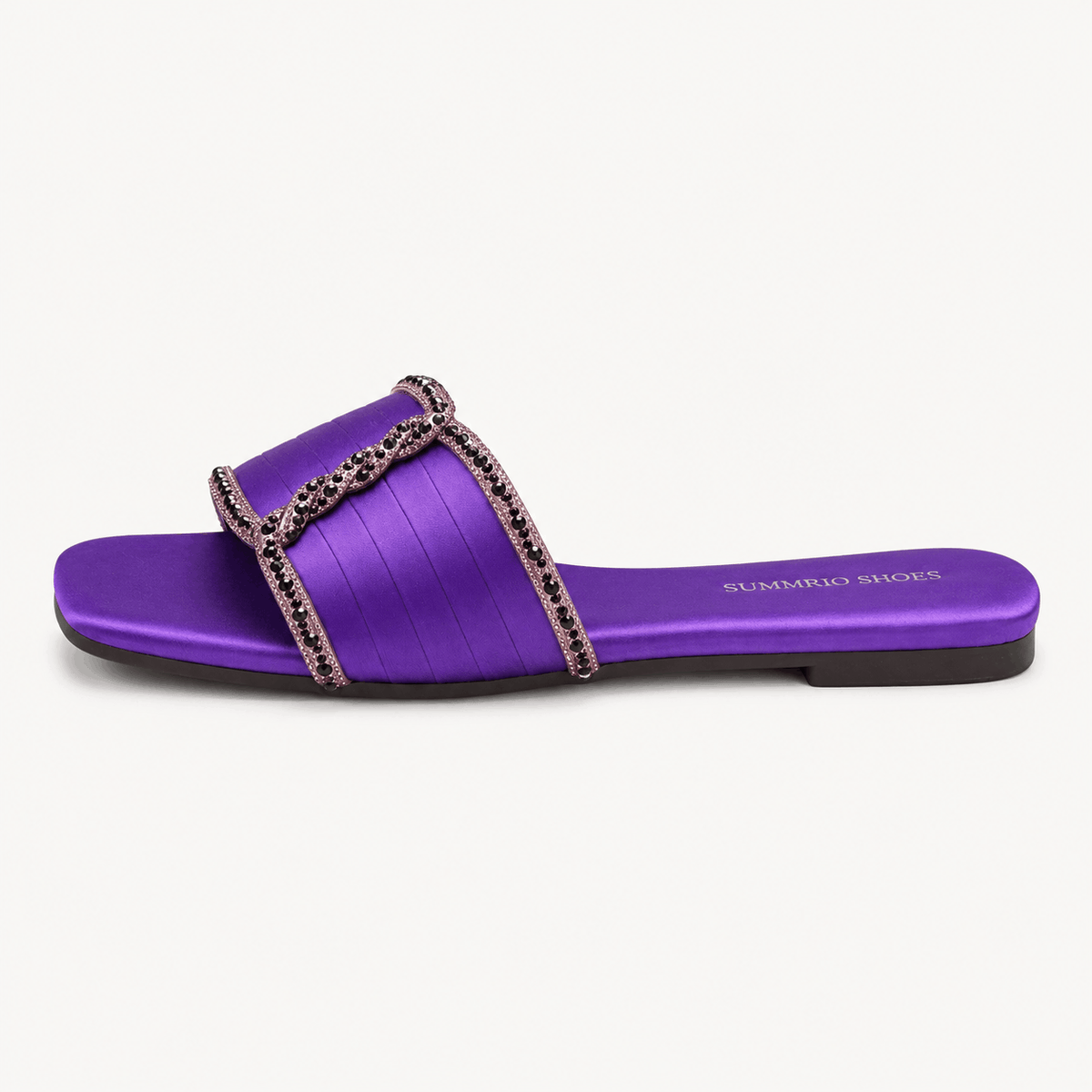 Violet Gloss Slides in Violet - view 2