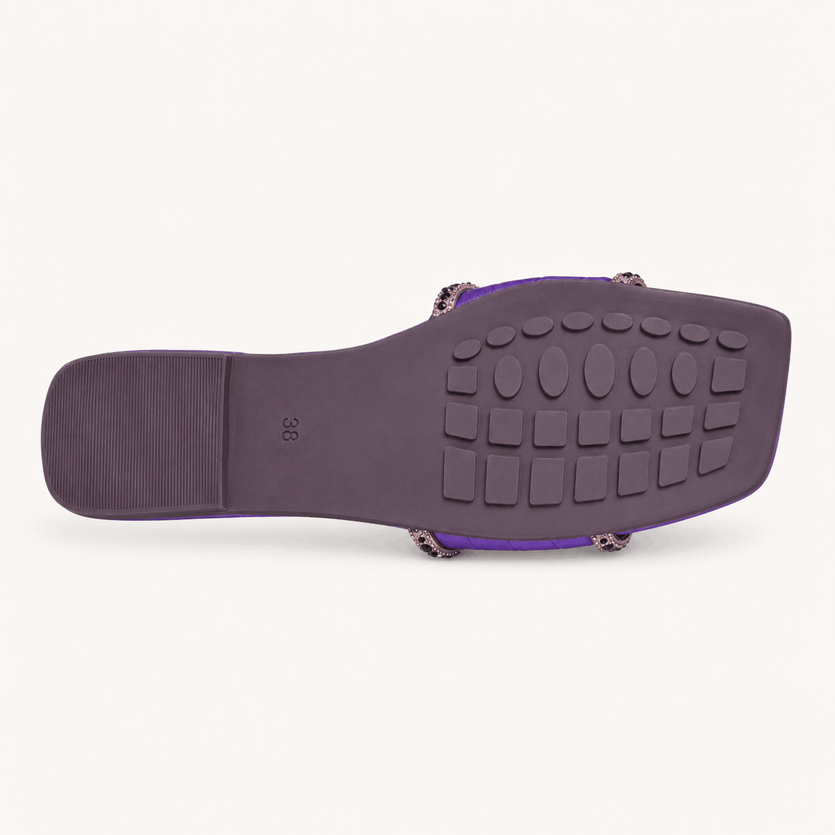 Violet Gloss Slides in Violet - view 4