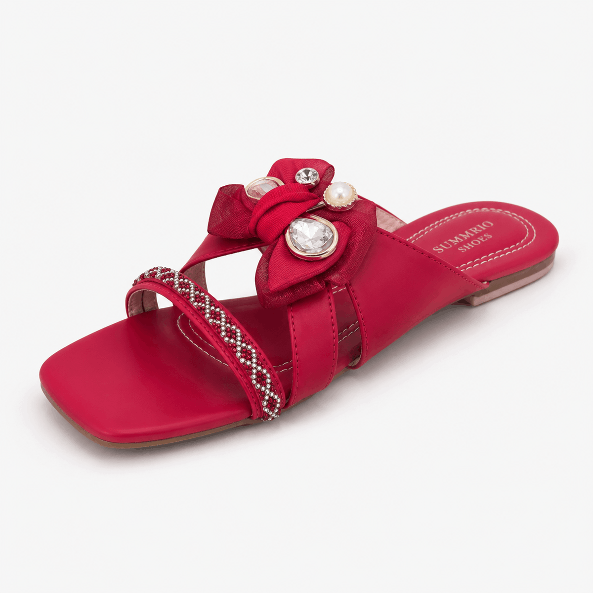 Fuchsia Knot Slides in Fuchsia Pink - view 1