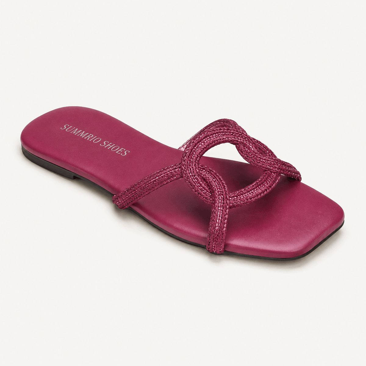 Bronze Weave Slide Flats in Bronze - view 1