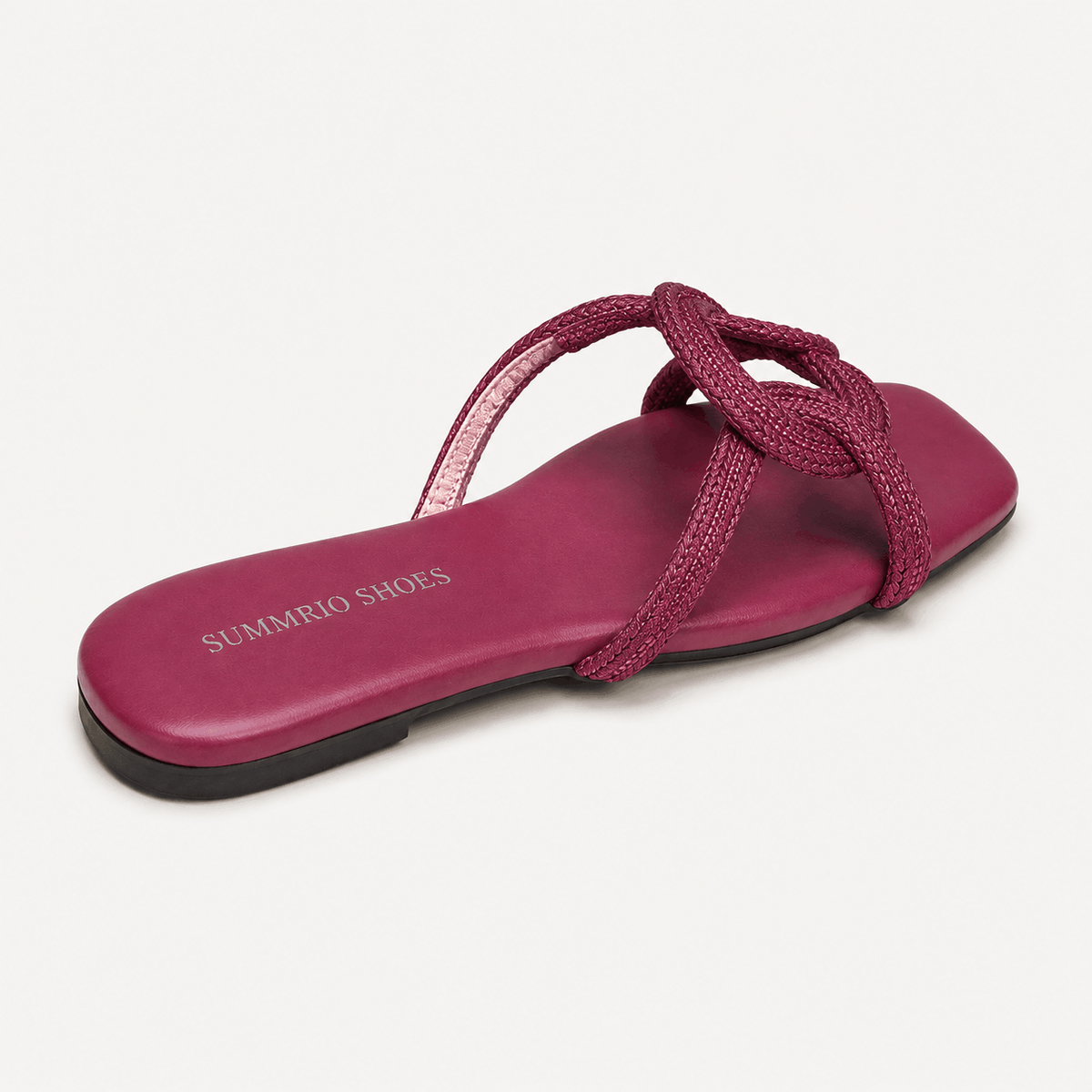 Bronze Weave Slide Flats in Bronze - view 4