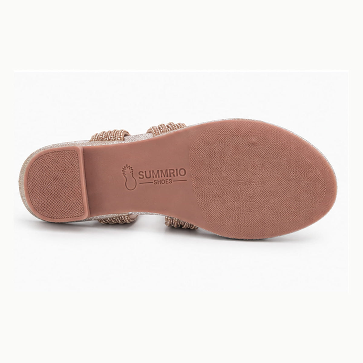 Blush Fringed Slides in Blush Pink - view 5