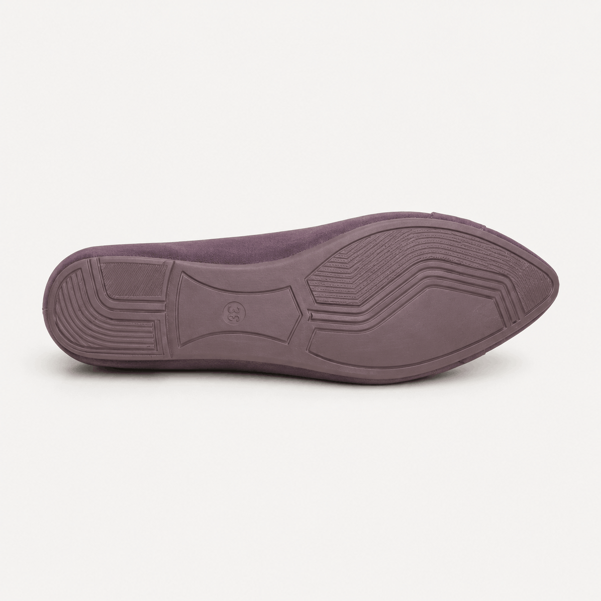Plum Crystal Ballerinas in Plum - view 4