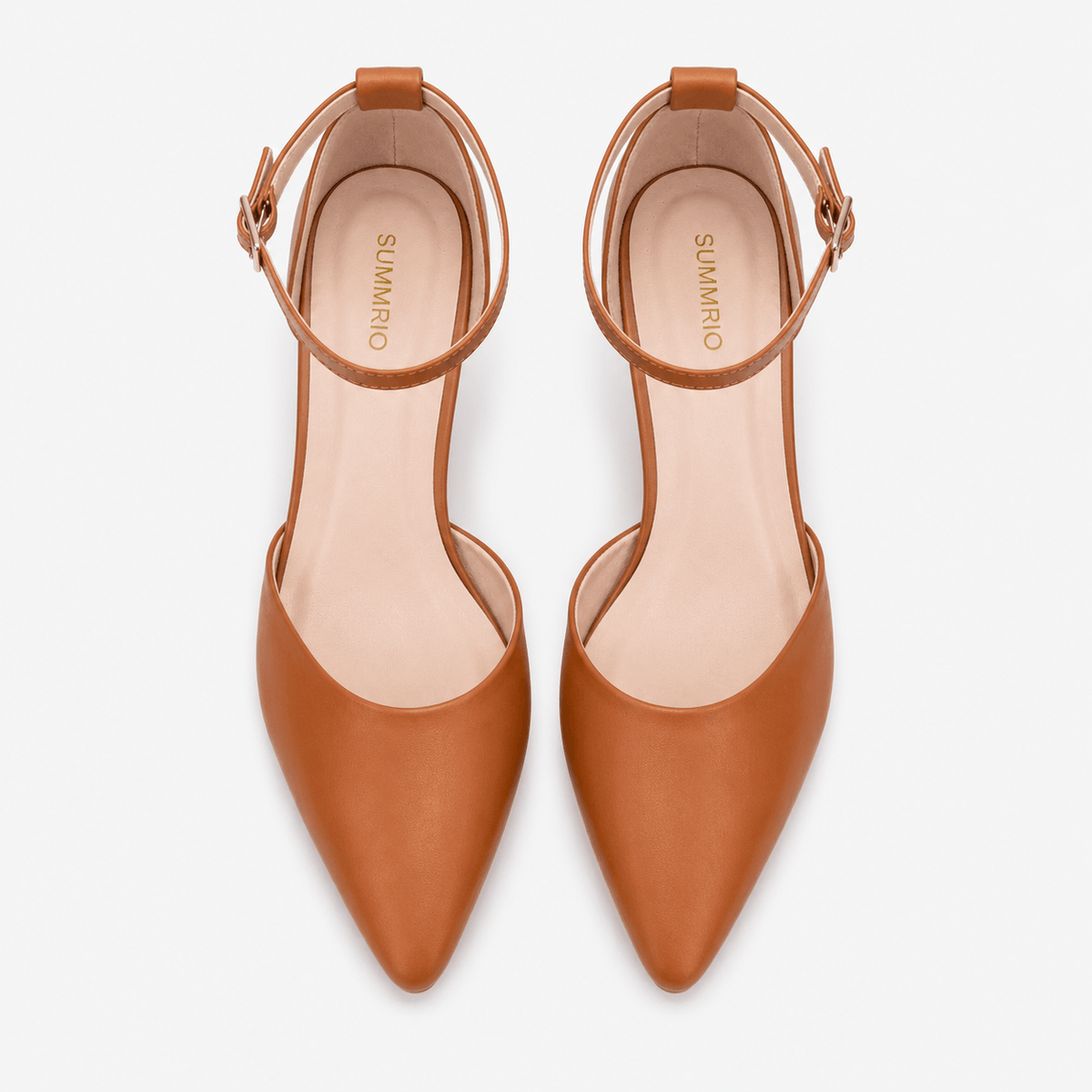 Amber Slingback Block Heels in Amber Tan - view 3