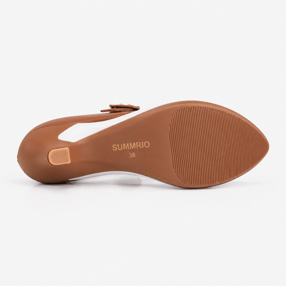 Amber Slingback Block Heels in Amber Tan - view 5