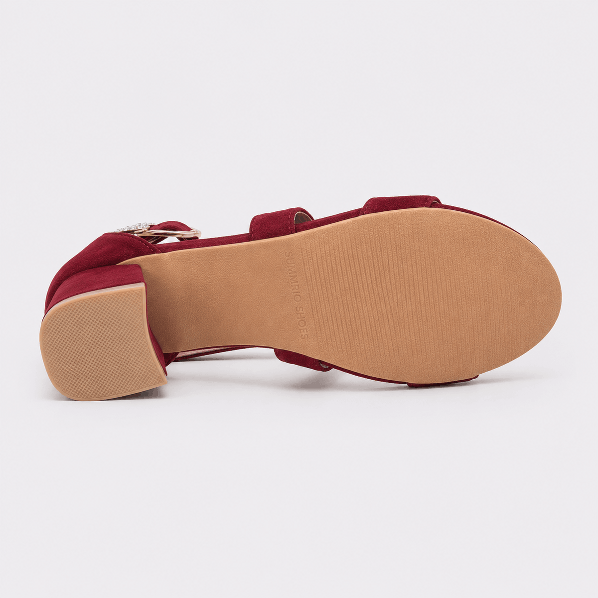 Ruby Patent T-Strap Heels in Ruby Red - view 5