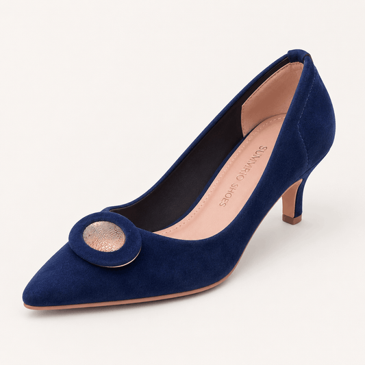 Sapphire Pointed Pumps in Royal Blue - view 1