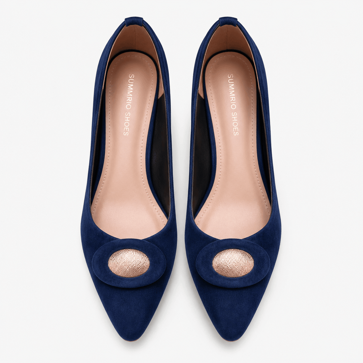 Sapphire Pointed Pumps in Royal Blue - view 2