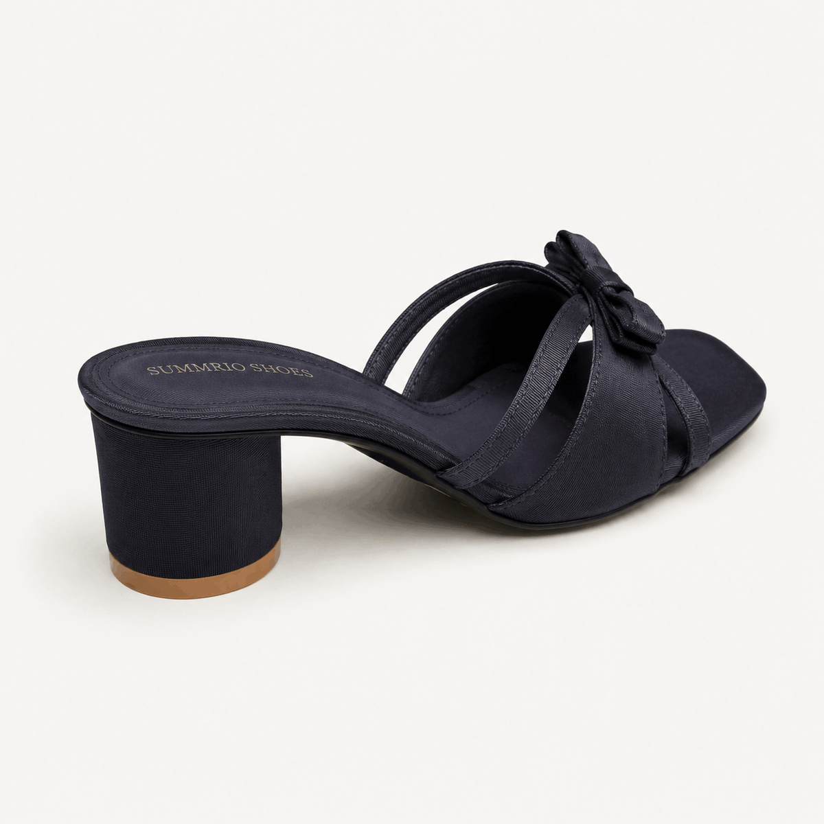 Black Knot Mule Heels in Black - view 4