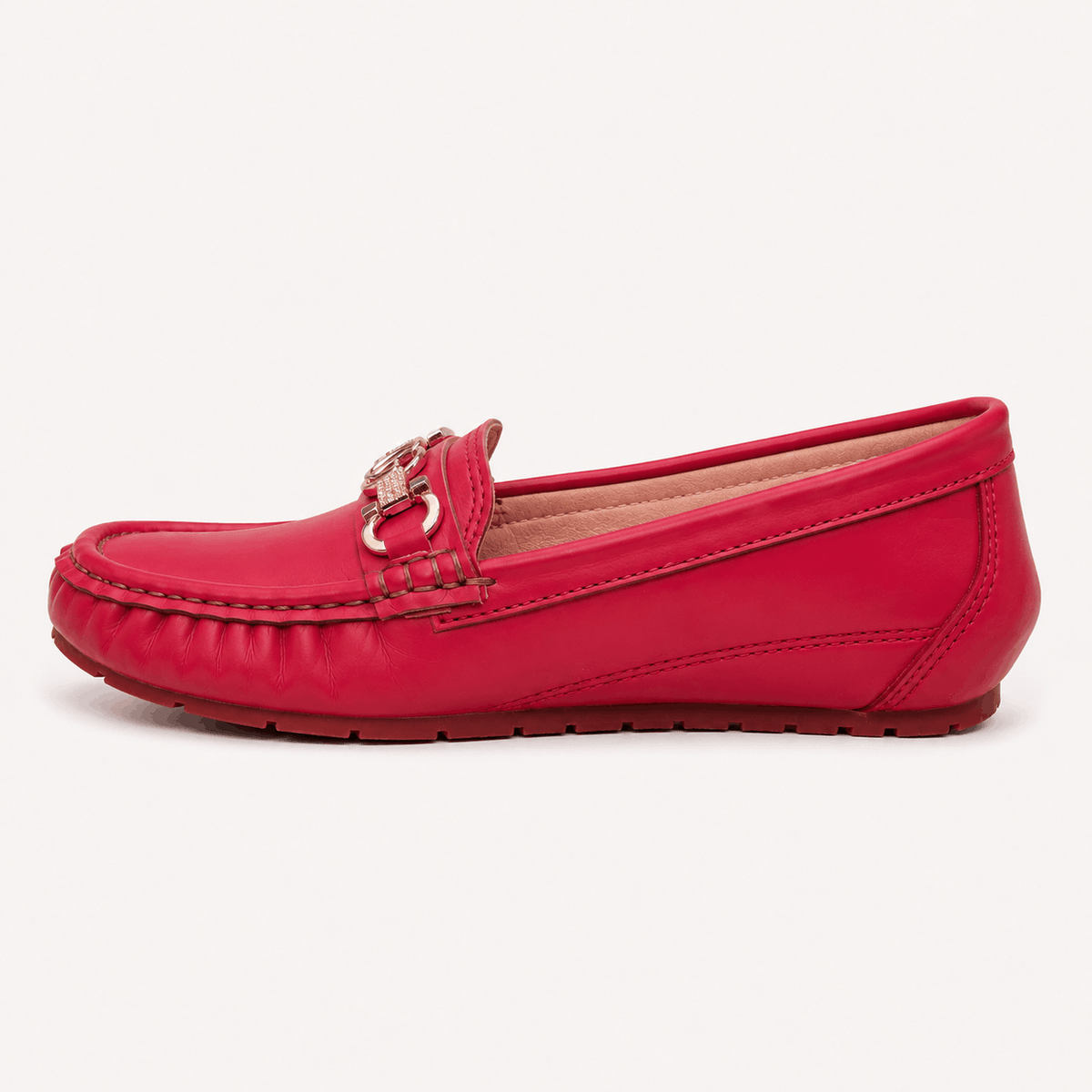 Scarlet Bit Detail Mules in Scarlet Red - view 2