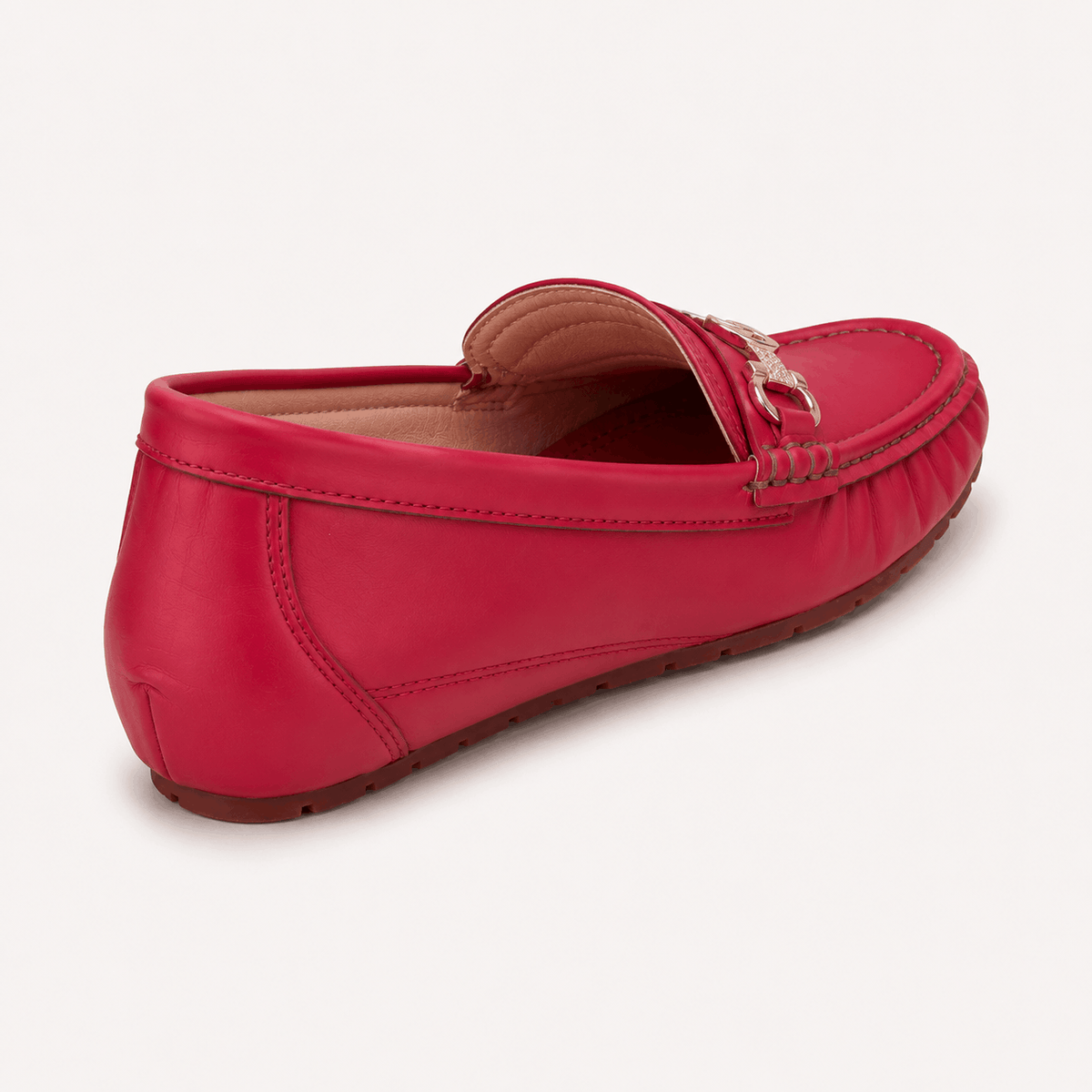 Scarlet Bit Detail Mules in Scarlet Red - view 4